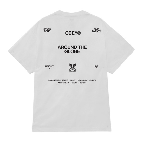 Obey Ανδρική κοντομάνικη μπλούζα Around The Globe Tee